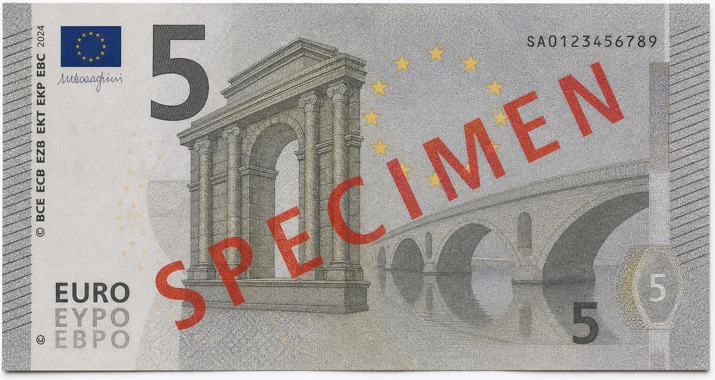 Specimen billet 5 euros